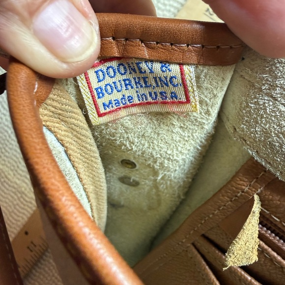 Dooney & Bourne Vintage Satchel in British Tan and Bone - Picture 10 of 16